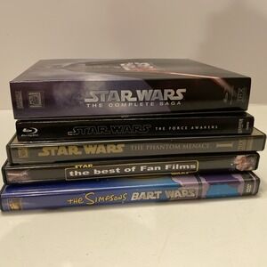 Star Wars‎ Movie LOT OF 6 (See description) *Blu-Ray/DVD *New & Pre-Owned*